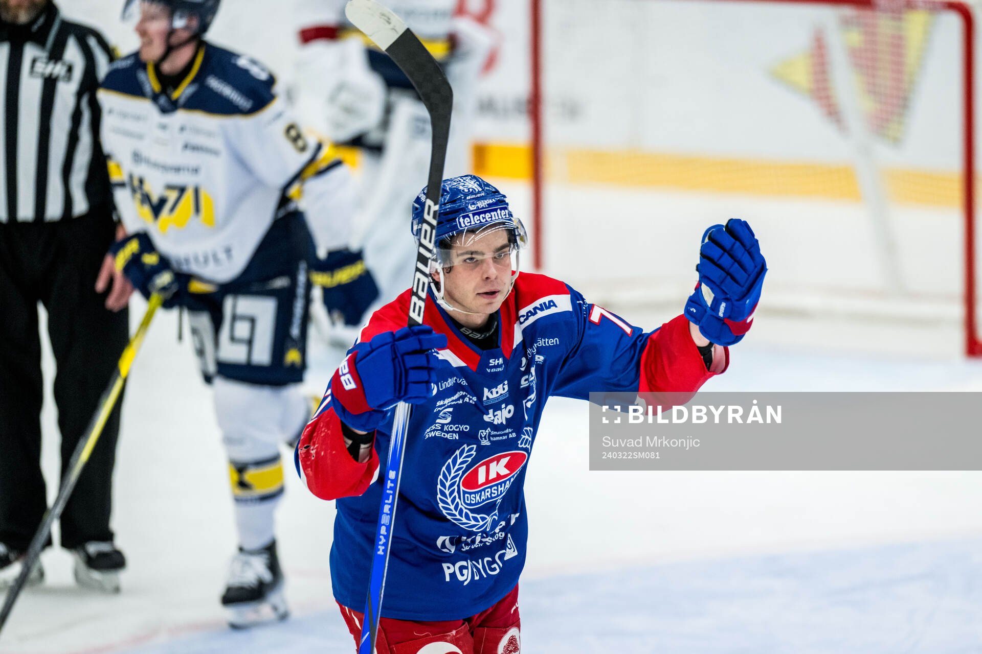 Oskarshamns Viktor Lodin jublar