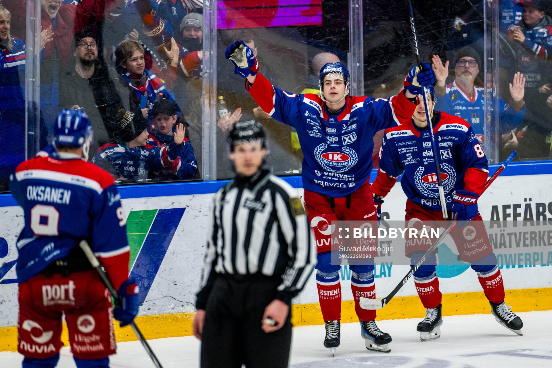 Oskarshamns Viktor Lodin jublar