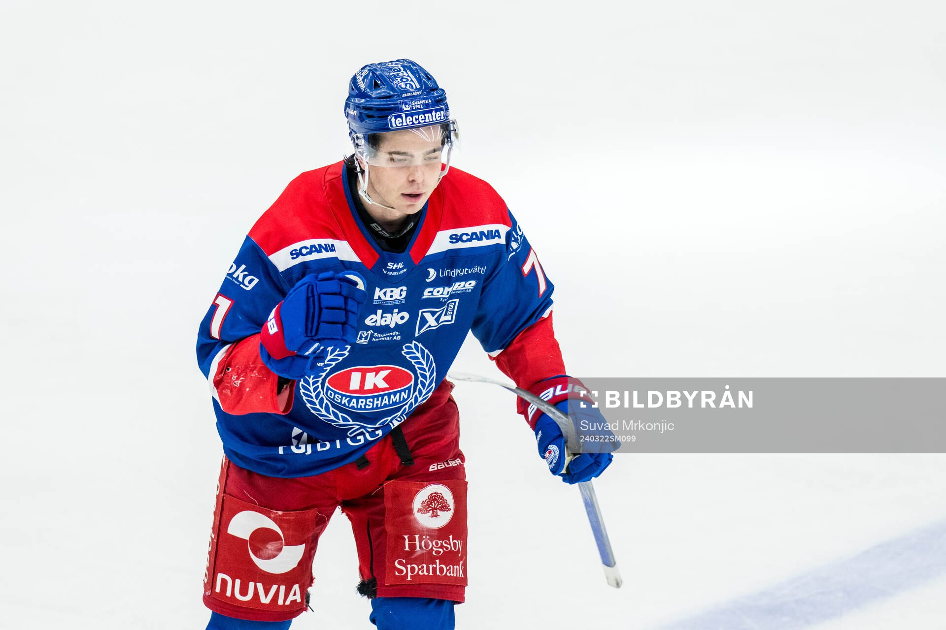 Oskarshamns Viktor Lodin jublar