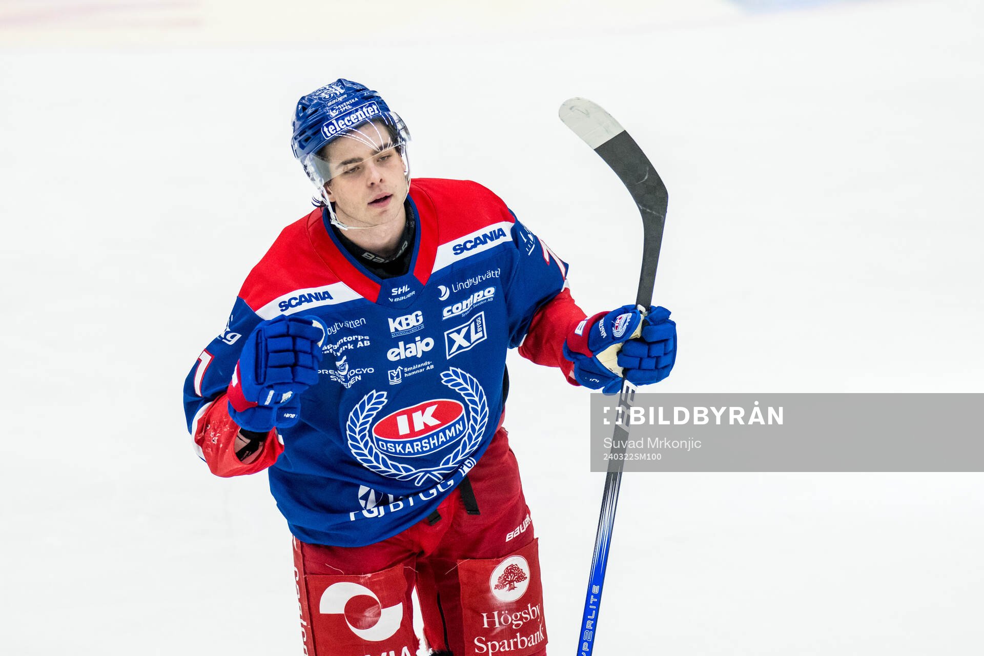 Oskarshamns Viktor Lodin jublar