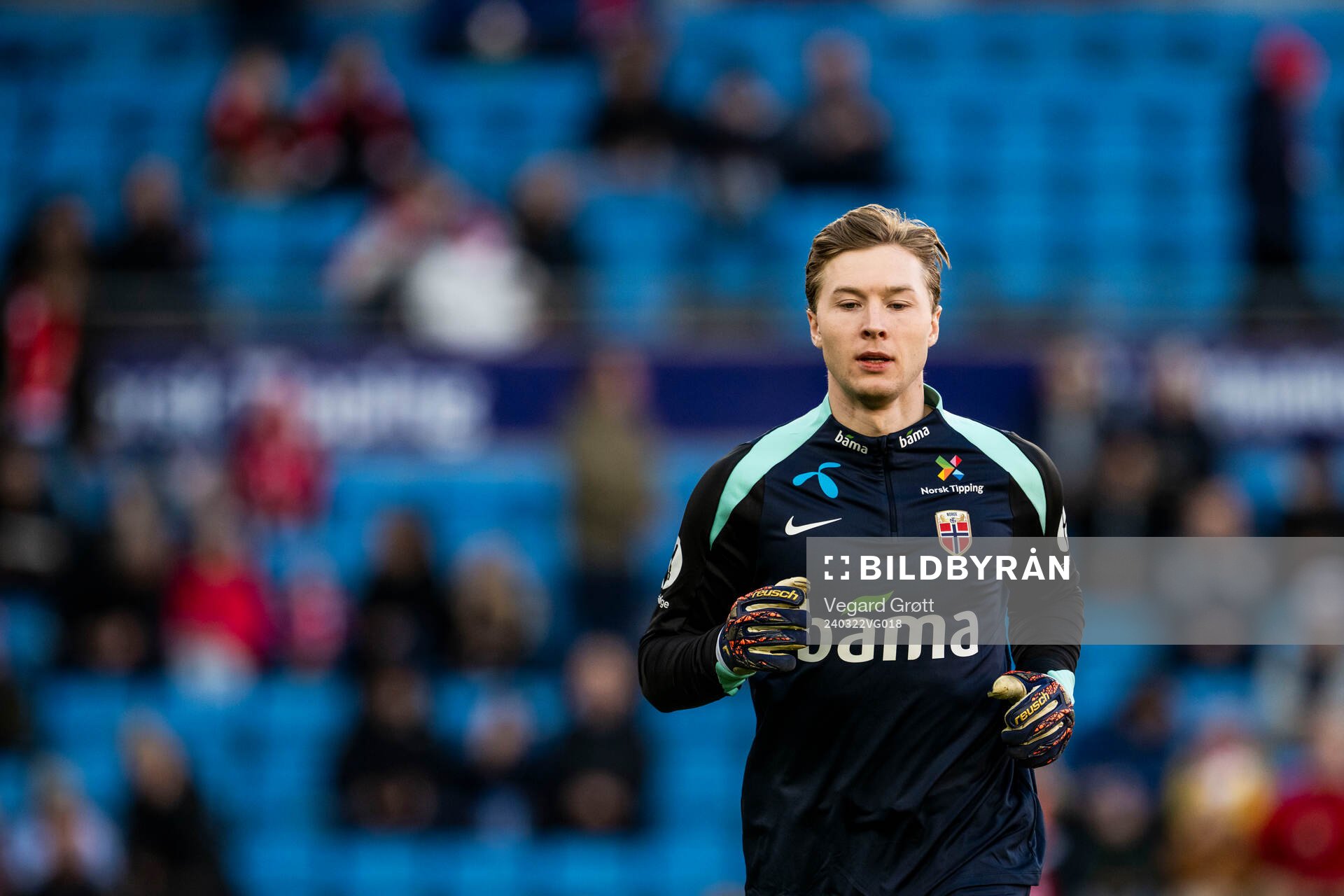 goalkeeper Mathias Dyngeland of Norway