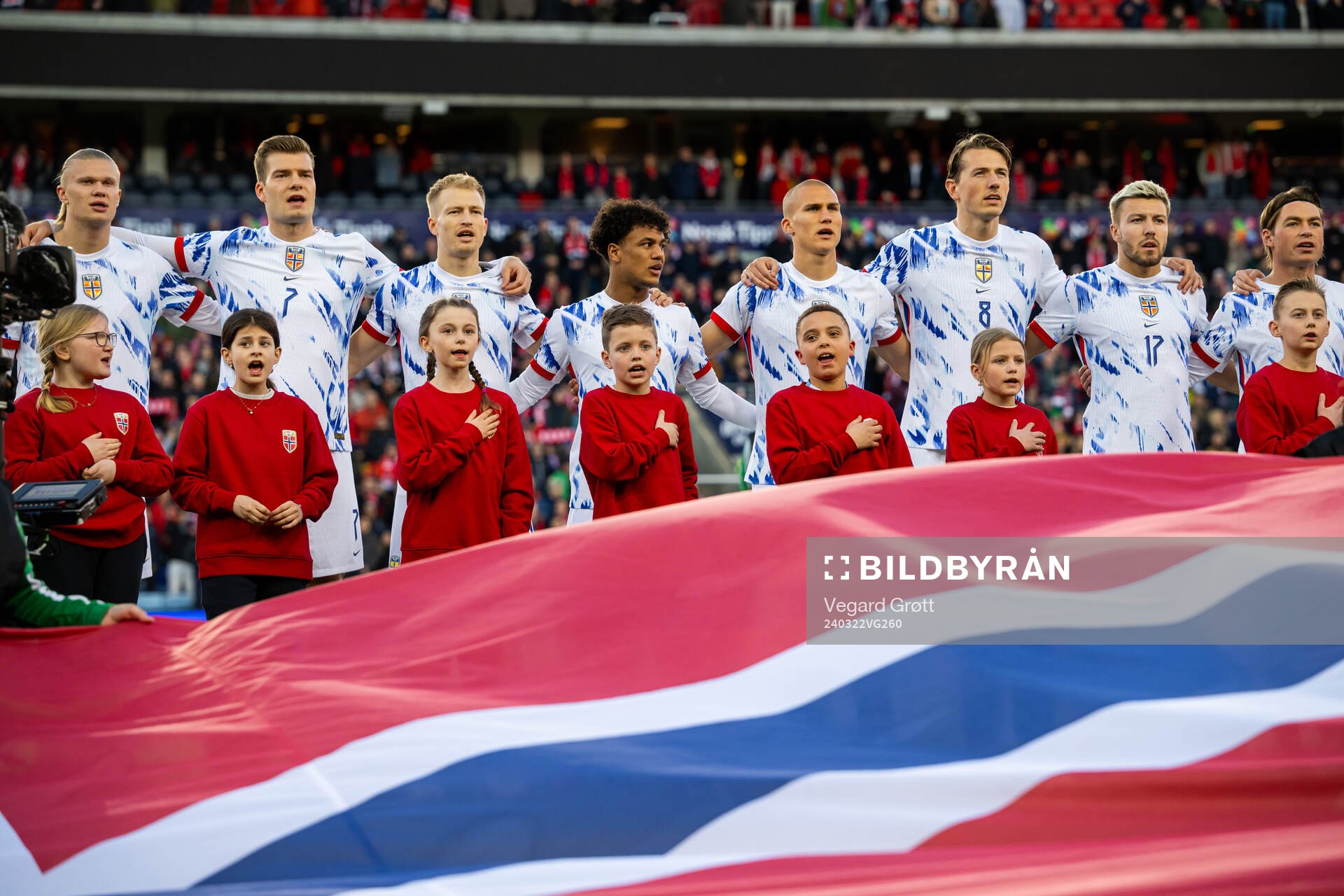 Erling Braut Haaland, Alexander Sørloth, Andreas