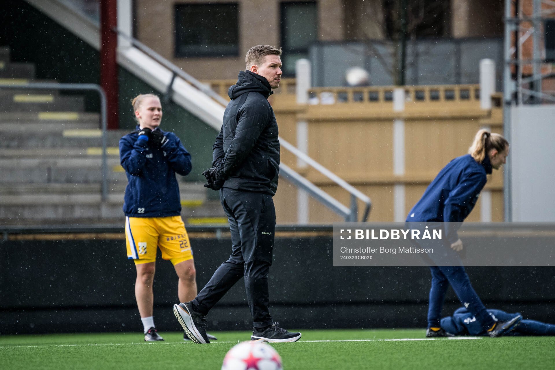 IFK Göteborgs huvudtränare Tobias Birgersson under fotbollsmatchen i Svenska Cupen mellan FC Rosengård och IFK Göteborg den 23 mars 2024 i Malmö.