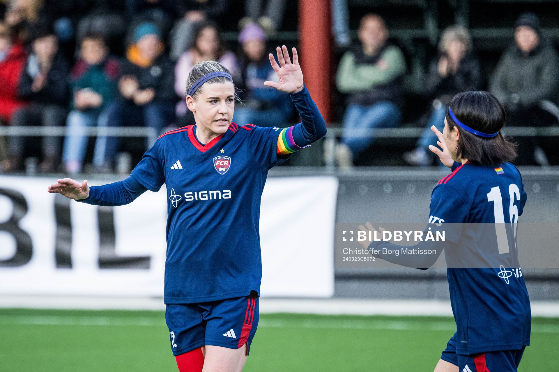 FC Rosengårds Olivia Schough och Mai Kadowaki