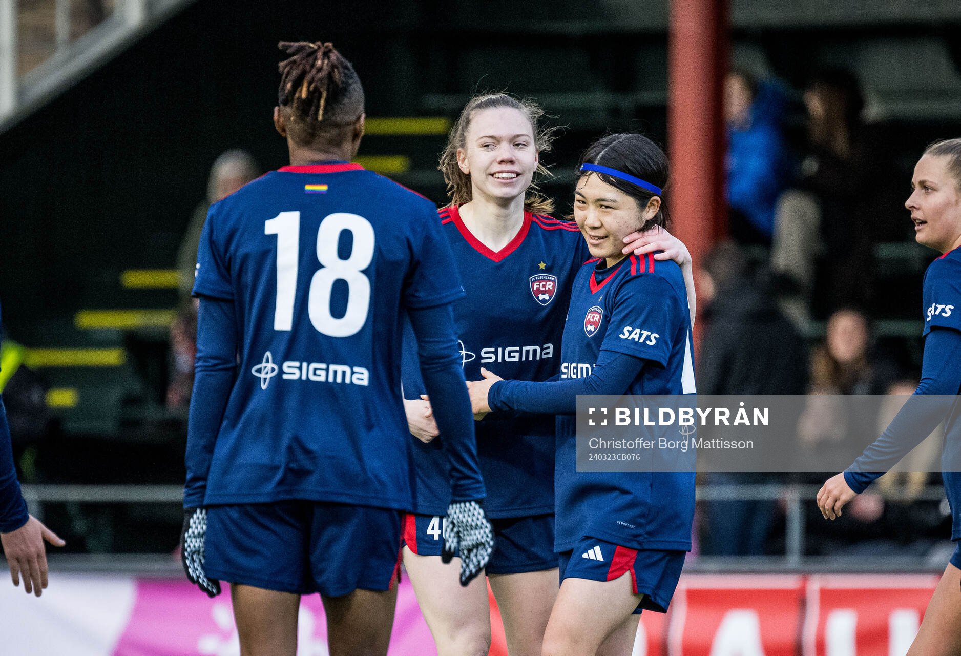FC Rosengårds Bea Sprung och Mai Kadowaki