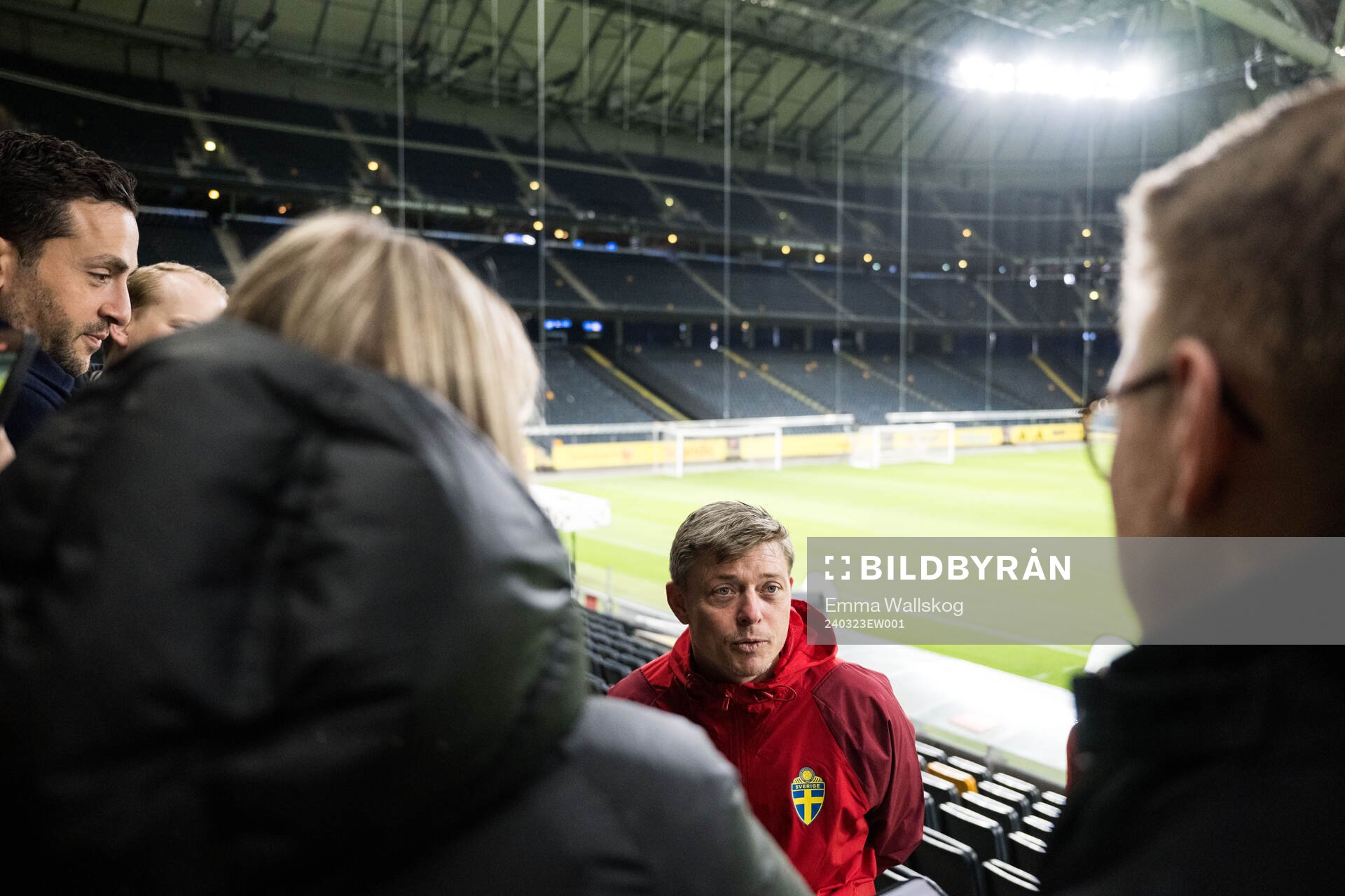 Head coach Jon Dahl Tomasson of Sweden of the Swedish men's national football team ahead of a training session on March 23, 2024 in Stockholm. 