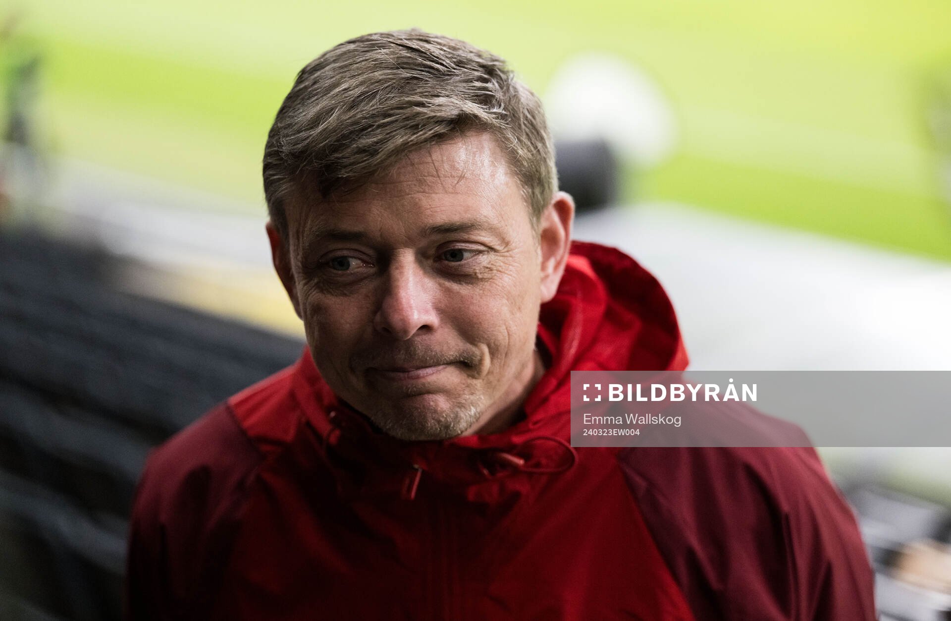 Head coach Jon Dahl Tomasson of Sweden of the Swedish men's national football team ahead of a training session on March 23, 2024 in Stockholm. 