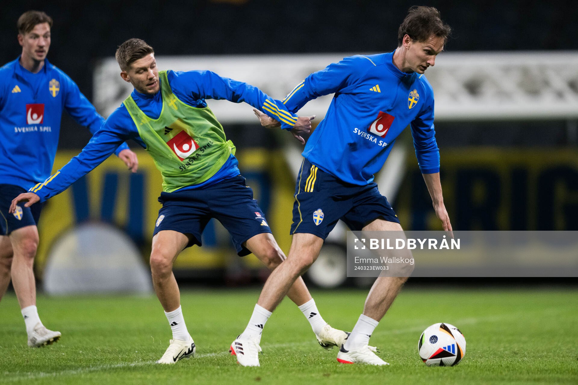 Emil Holm and Hjalmar Ekdal of Sweden of the Swedish men's