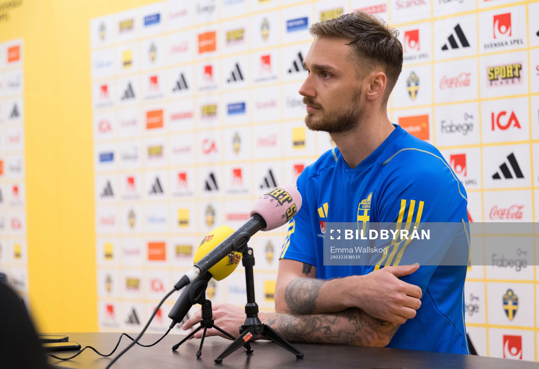 Linus Wahlqvist Egnell of Sweden of the Swedish men's