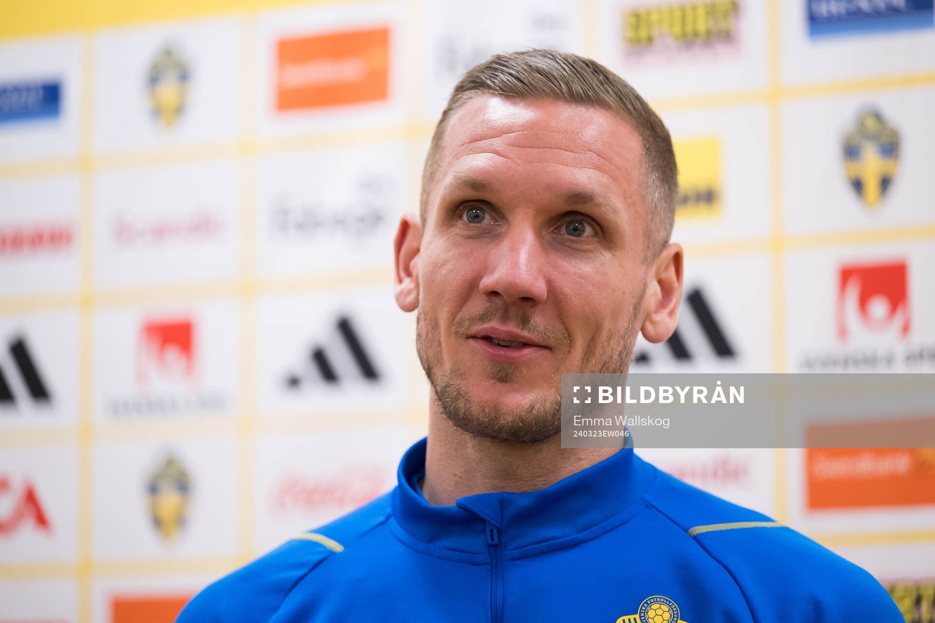 Goalkeeper Robin Olsen of Sweden of the Swedish men's