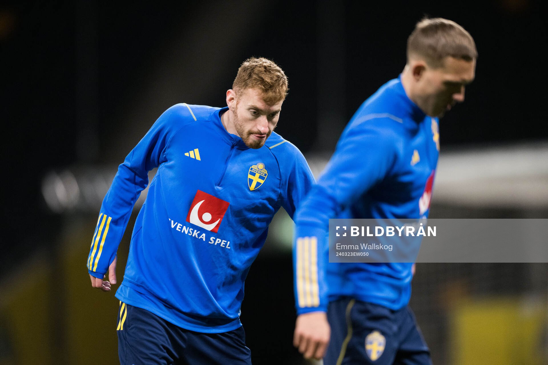 Dejan Kulusevski of Sweden of the Swedish men's national