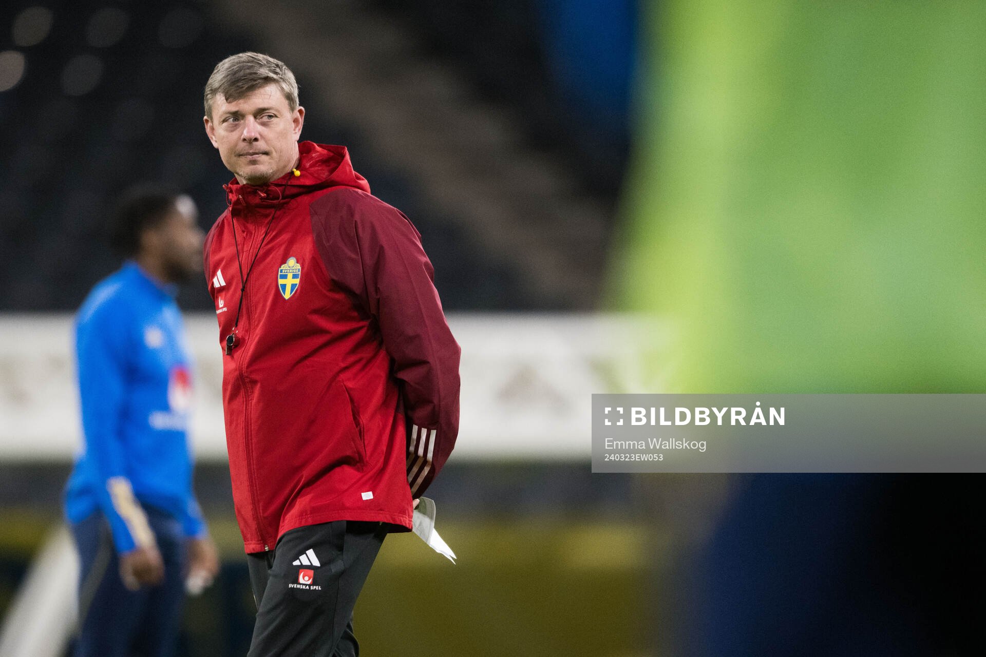 Head coach Jon Dahl Tomasson of Sweden of the Swedish men's