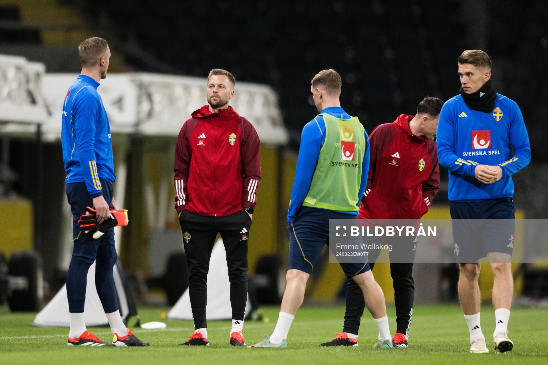 Assistant coach Sebastian Larsson of Sweden of the Swedish