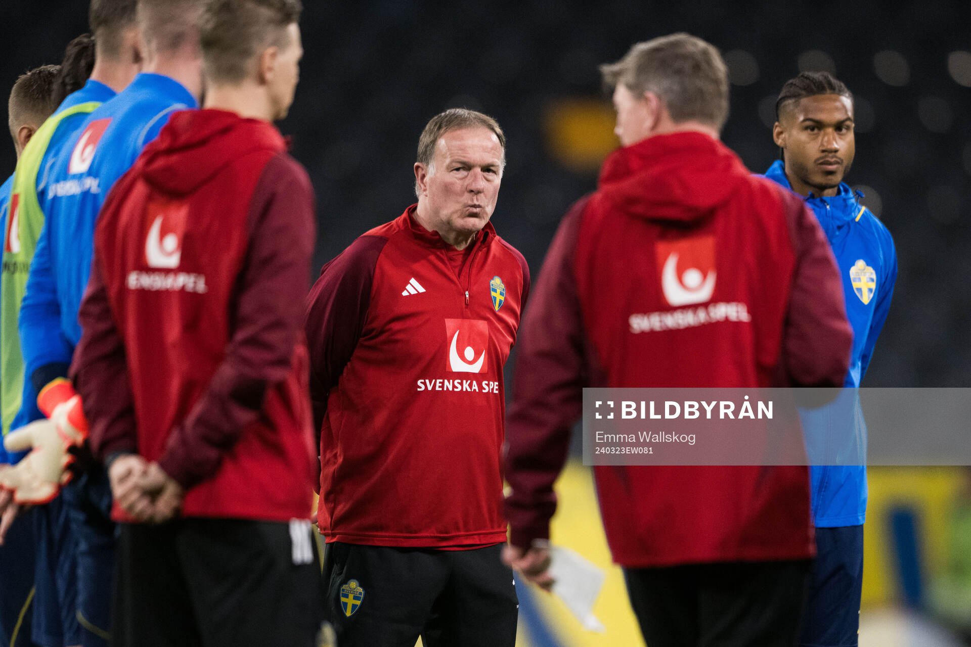 Assistant coach Remy Reijnierse of Sweden of the Swedish men's national football team during a training session on March 23, 2024 in Stockholm. 