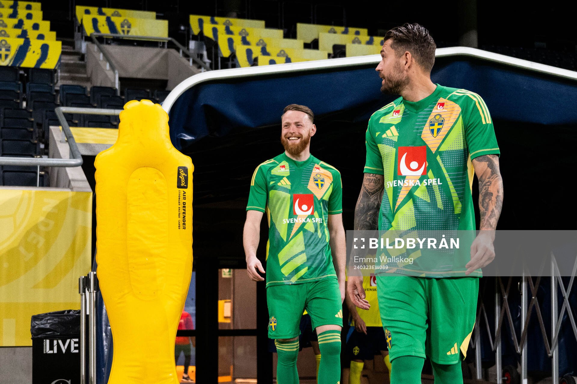 Goalkeeper Viktor Johansson and goalkeeper Kristoffer
