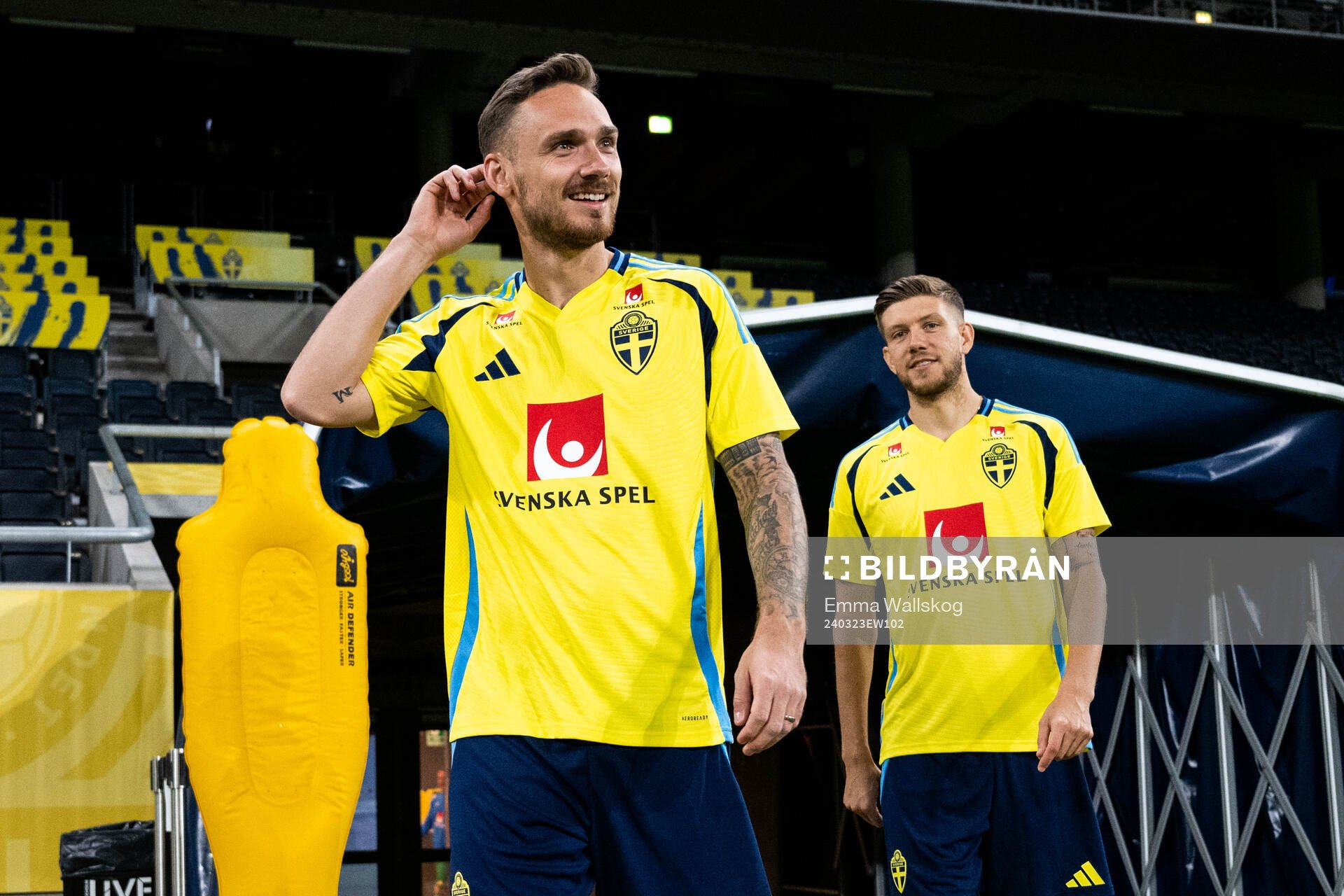 Linus Wahlqvist Egnell and Anton Salétros of the Swedish