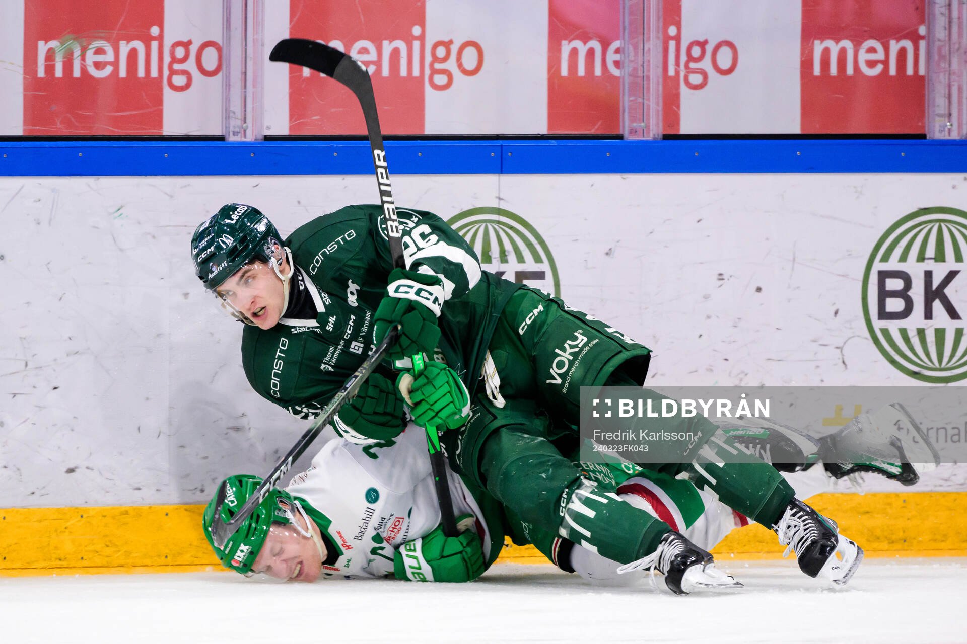 Rögles Anton Bengtsson och Färjestads Joel Nyström