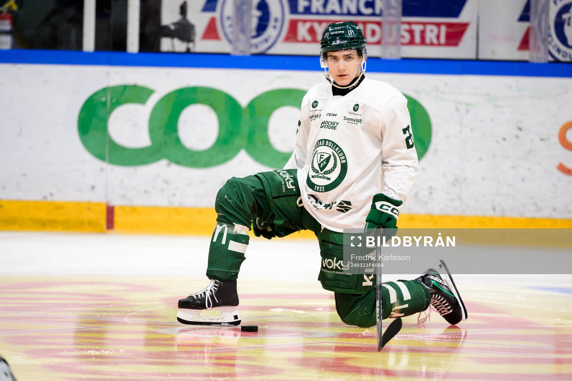 under kvartsfinal två i SHL mellan Färjestad och Rögle