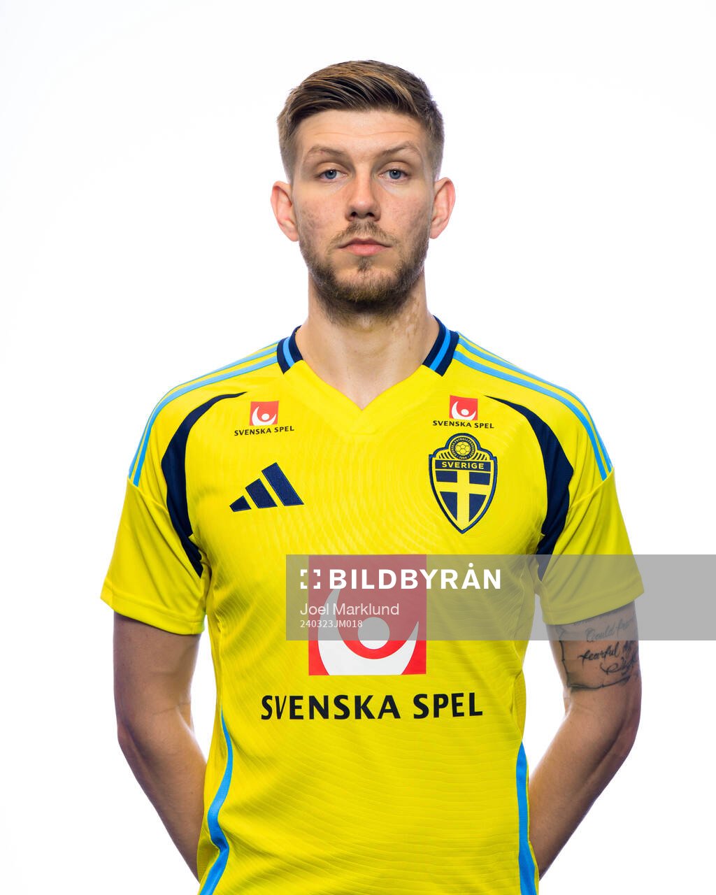 Anton Salétros of the Swedish men's national football team