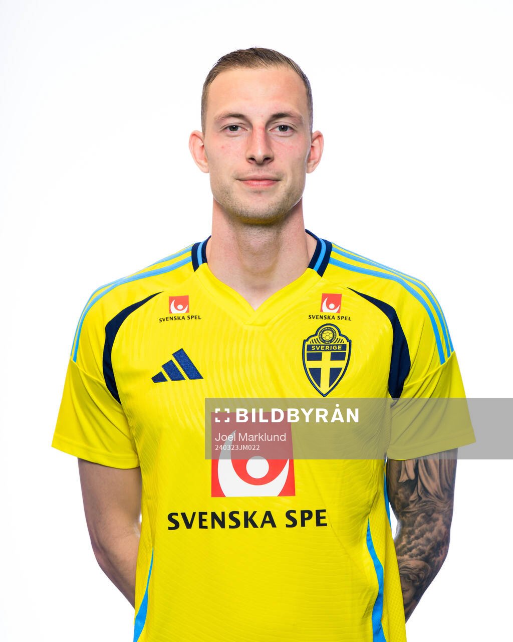 Gustaf Nilsson of the Swedish men's national football team