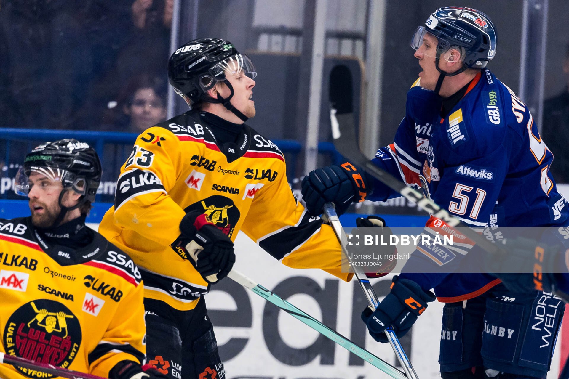 Luleås Jesper Sellgren och Växjös Emil Sylvegård