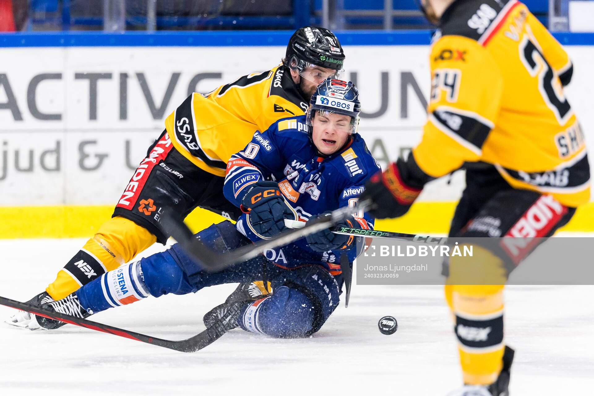 Luleås Pontus Själin och Växjös Victor Stjernborg