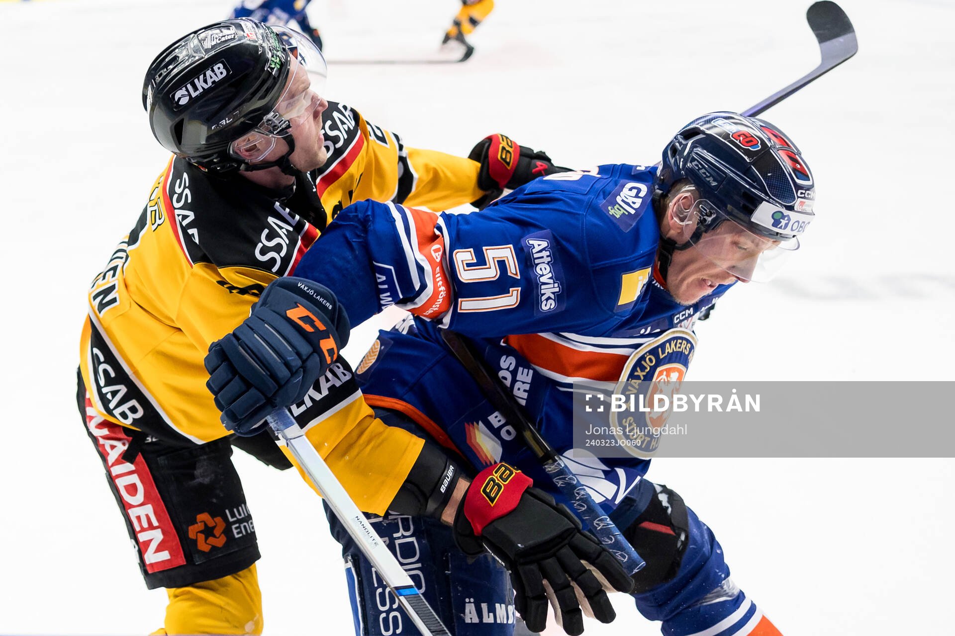 Luleås Juhani Tyrväinen och Växjös Emil Sylvegård