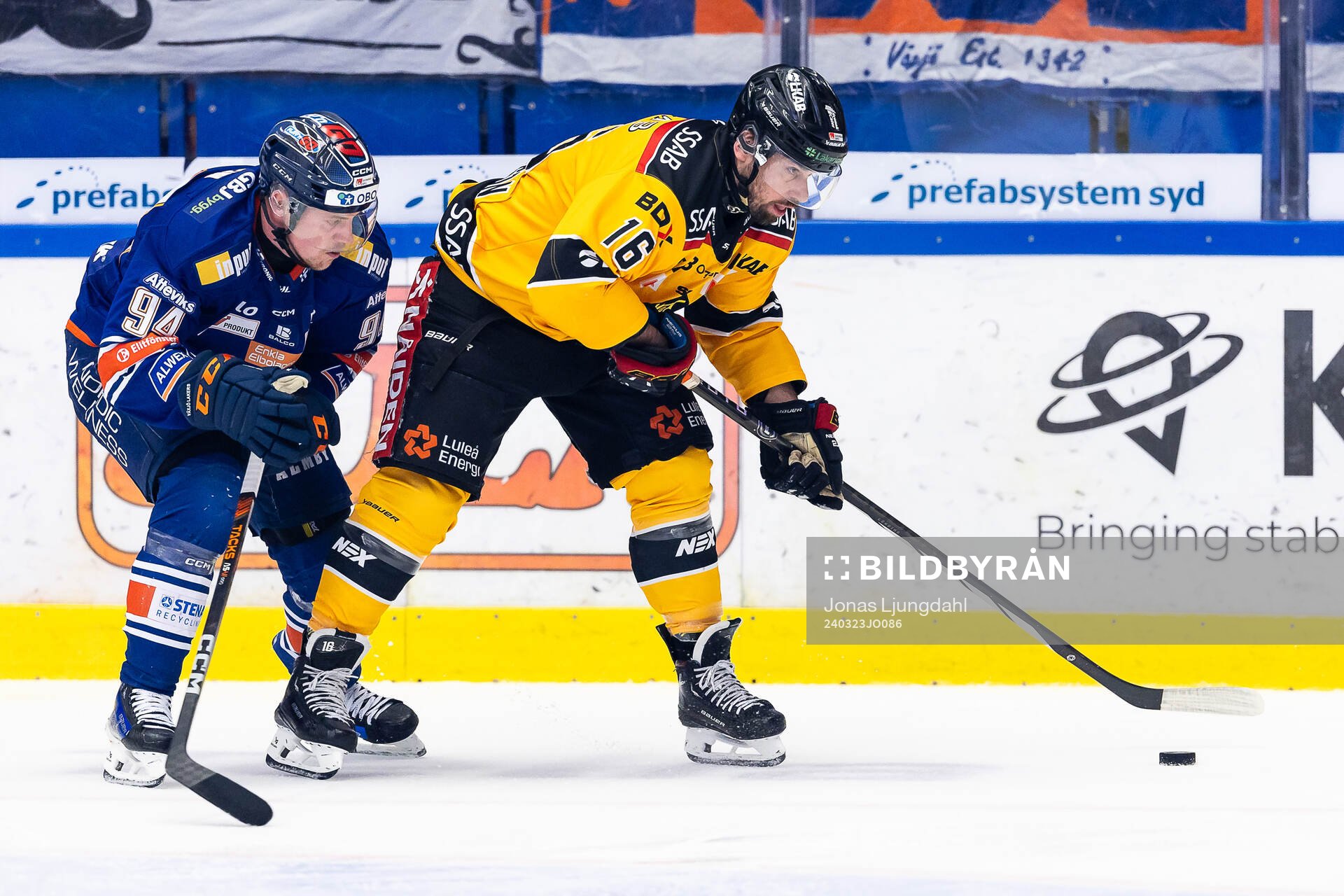 Växjös Joel Persson och Luleås Niklas Olausson