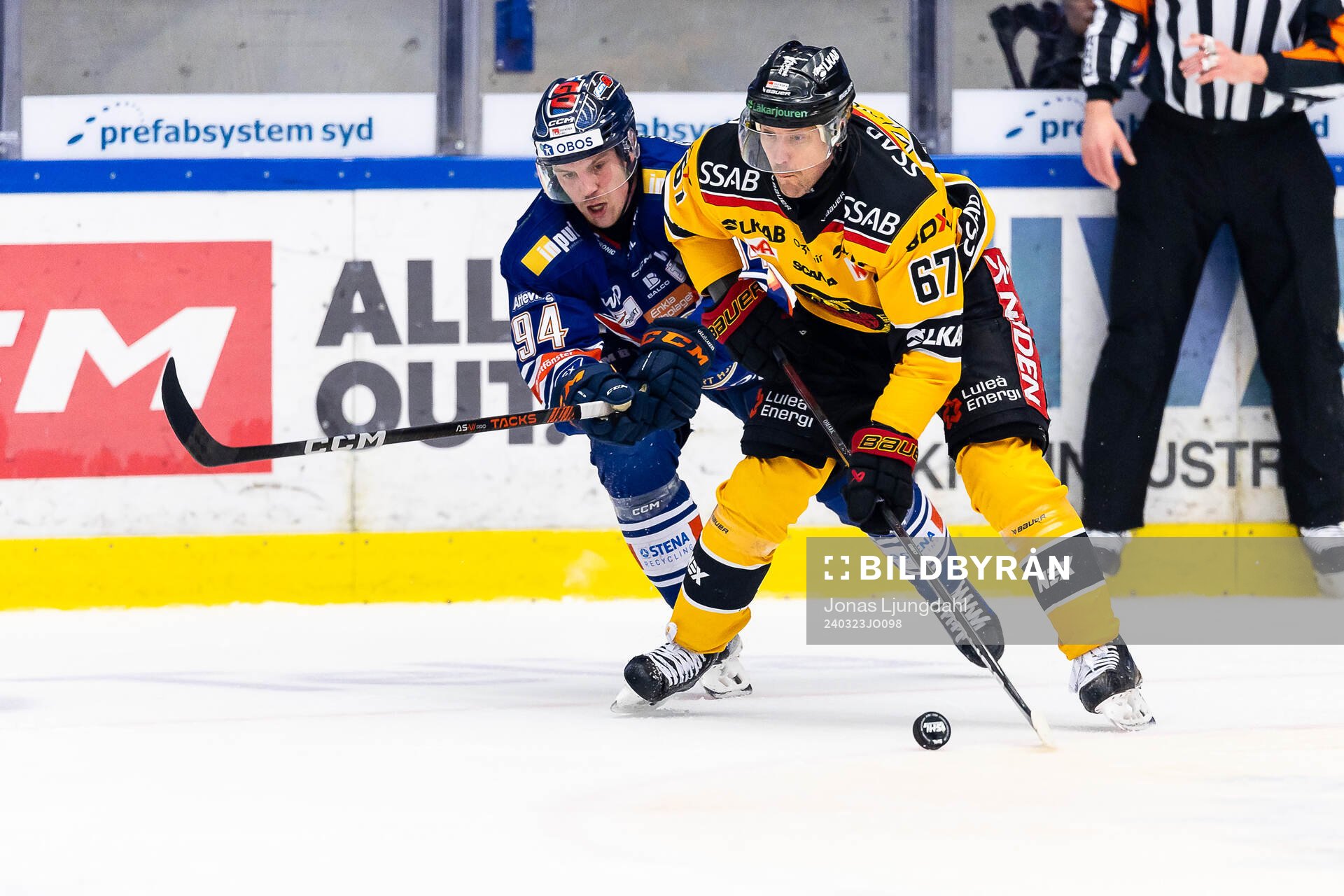 Växjös Joel Persson och Luleås Linus Omark