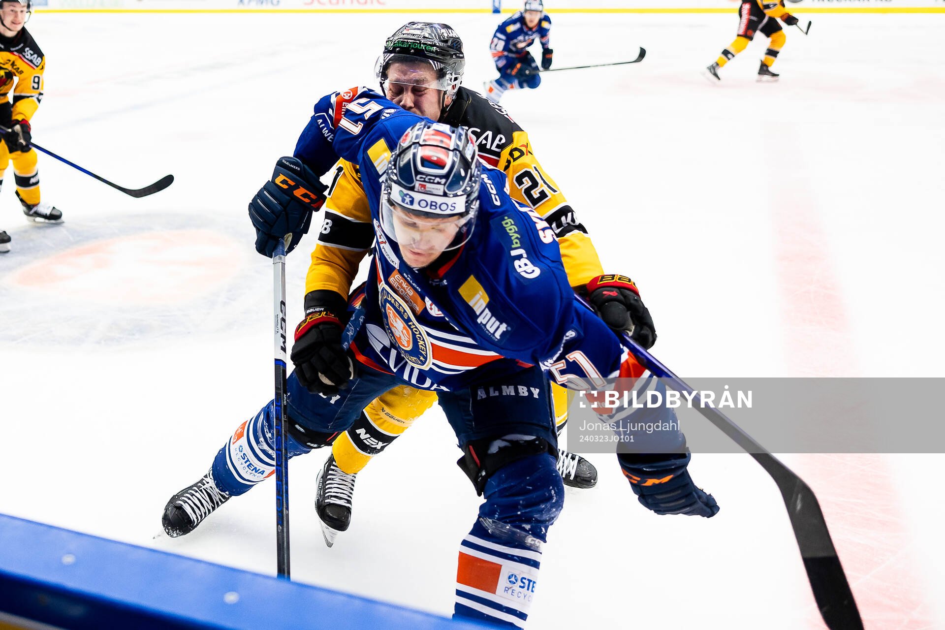 Luleås Juhani Tyrväinen och Växjös Emil Sylvegård
