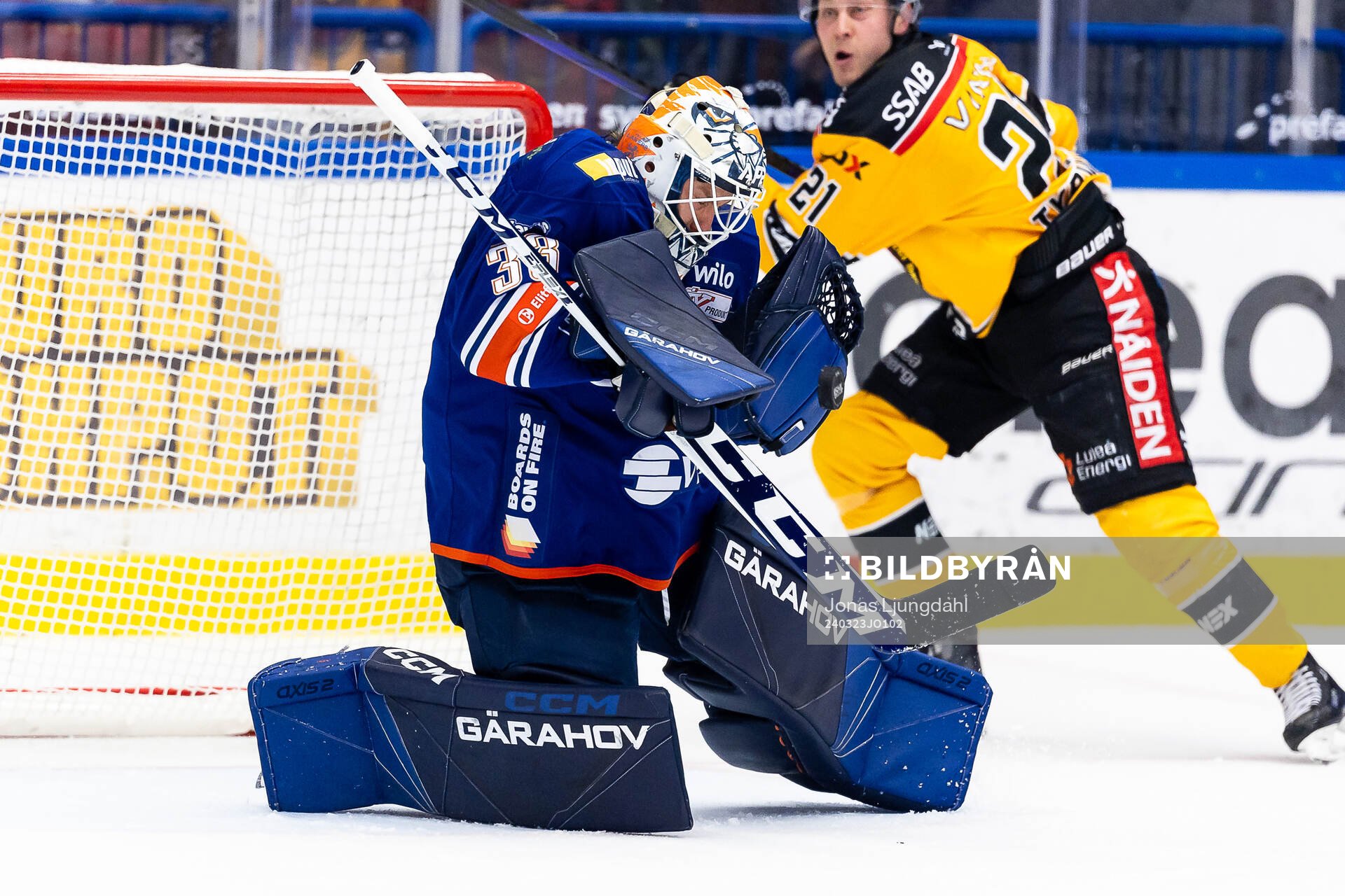 Växjös målvakt Emil Larmi