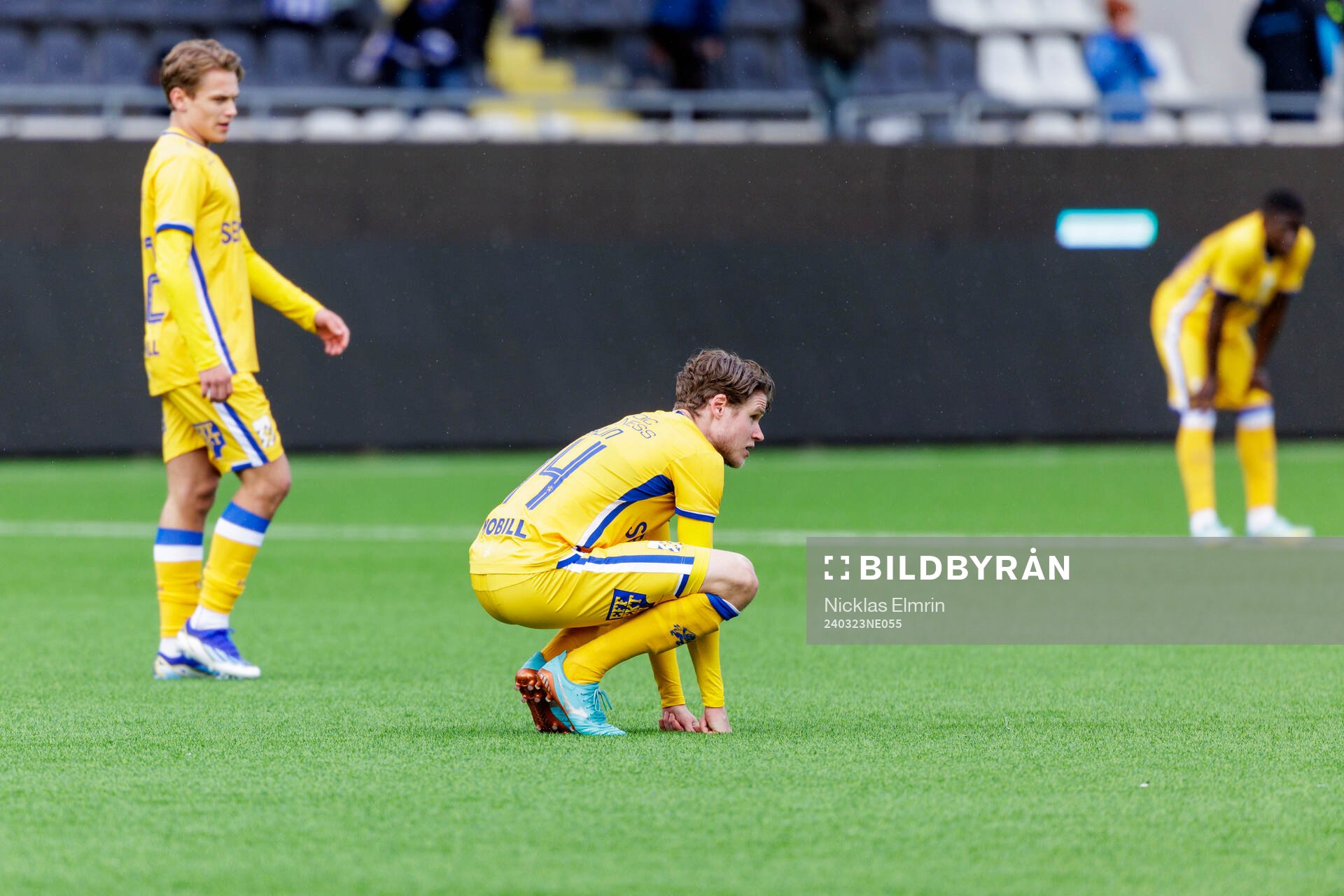 IFK Göteborgs Gustaf Norlin deppar fotbollsmatchen i