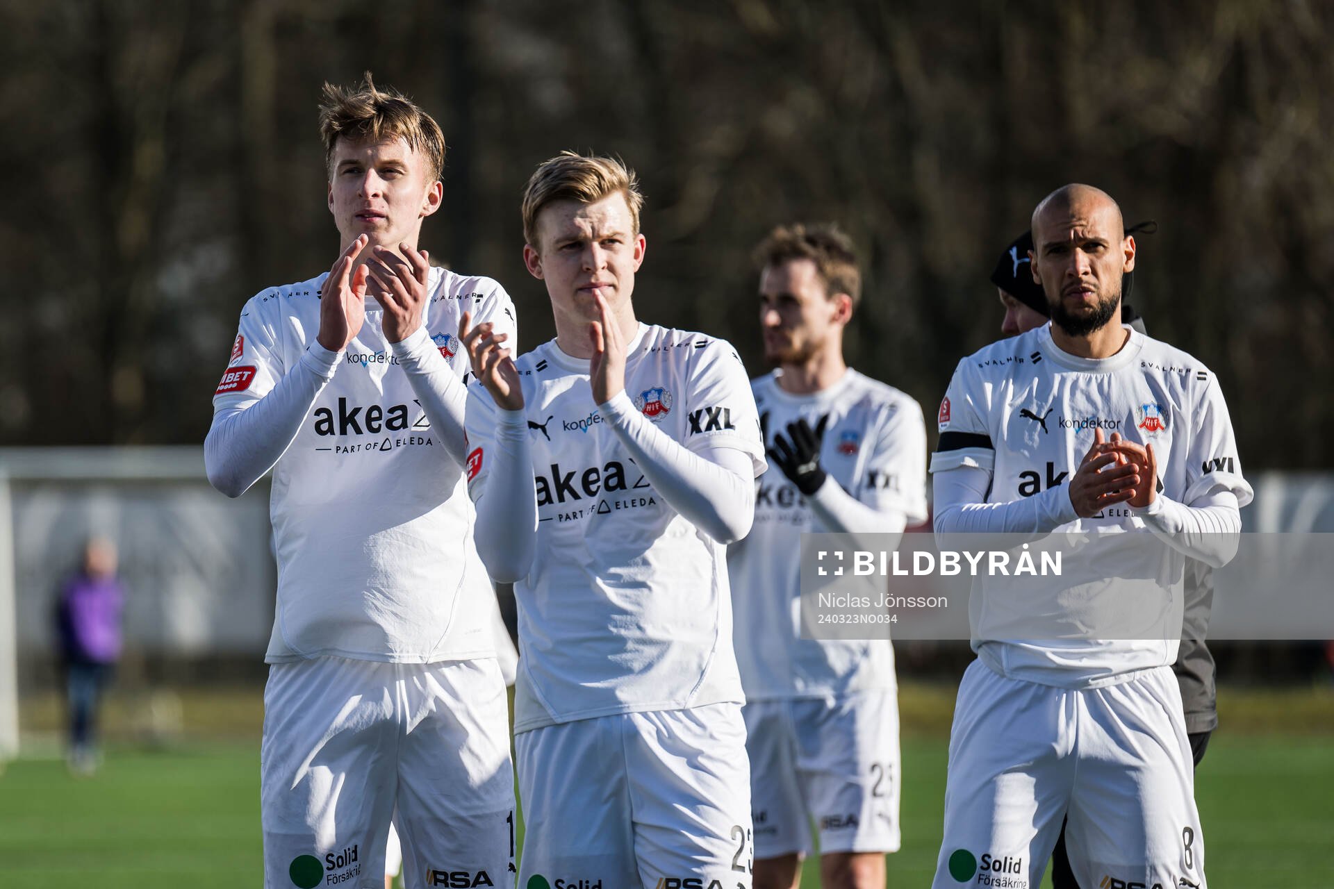 Helsingborgs Lukas Kjellnäs, William Westerlund och Sumar