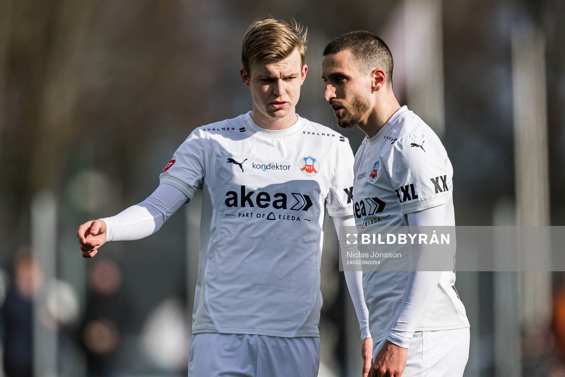 Helsingborgs William Westerlund  och Arian Kabashi