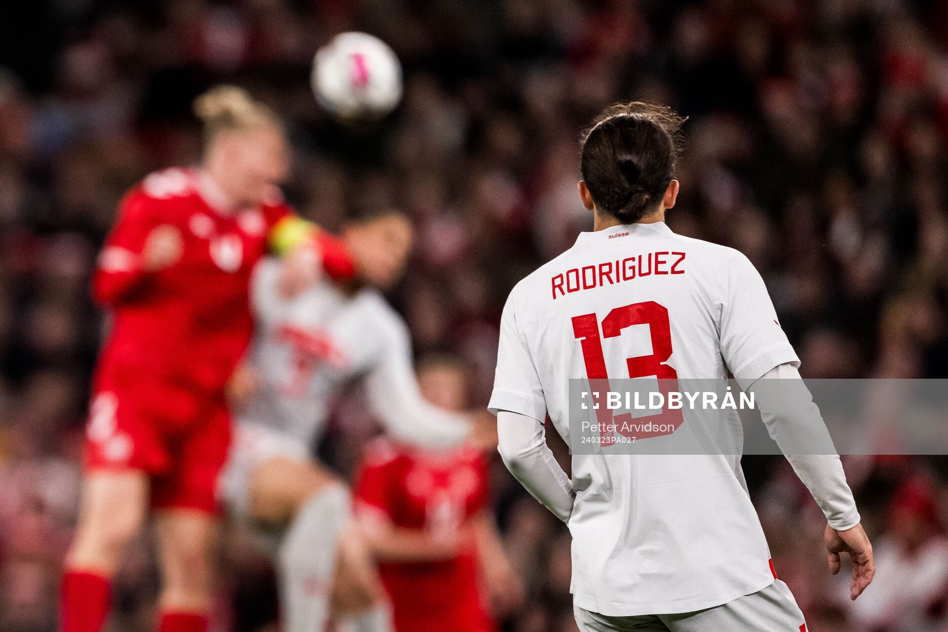 Ricardo Rodriguez of Switzerland during the international friendly football match between Denmark and Switzerland on March 23, 2024 in Copenhagen.