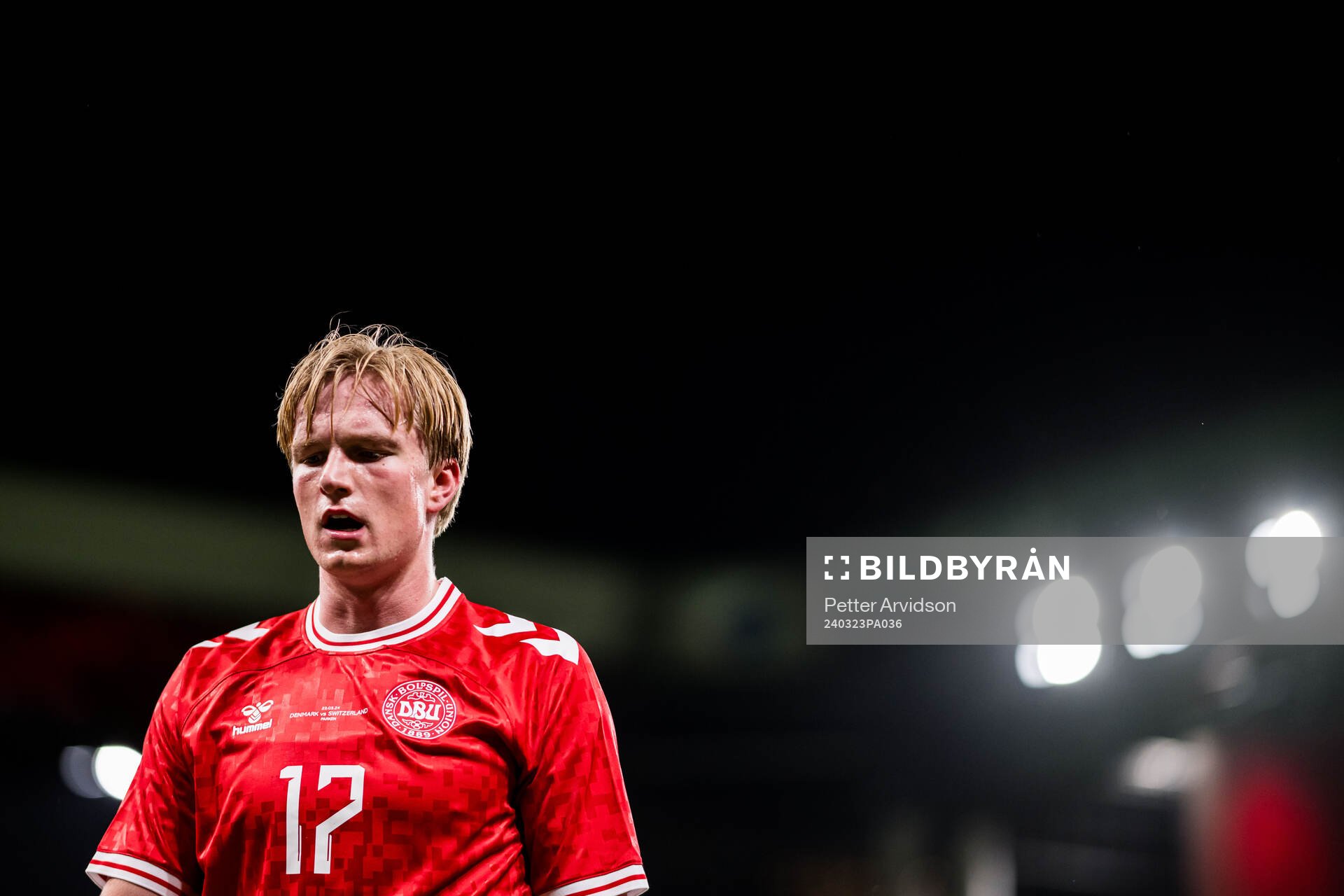 Victor Kristiansen of Denmark looks dejected