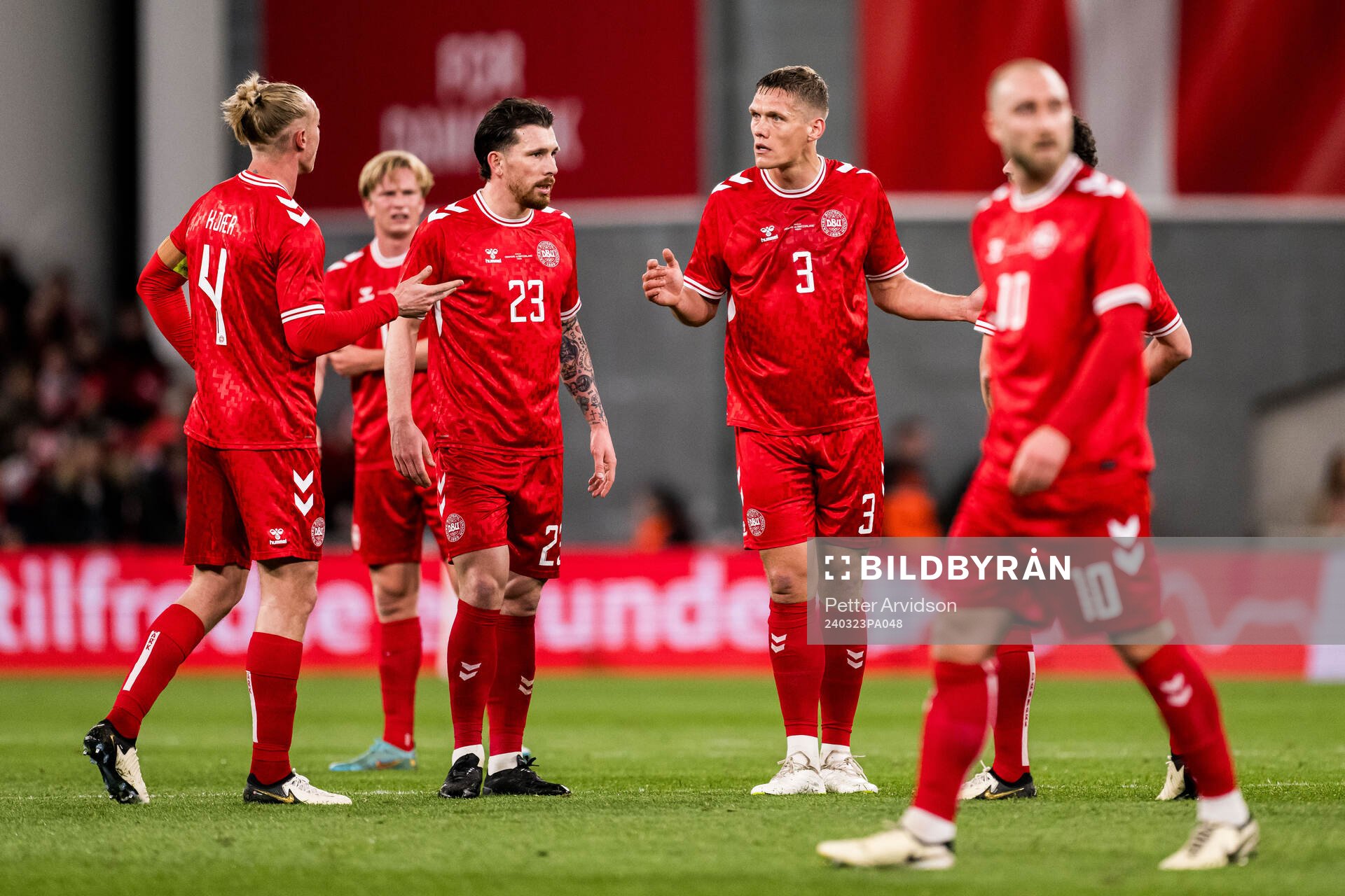 Simon Kjær, Pierre-Emilie Højbjerg and Jannik Vestergaard
