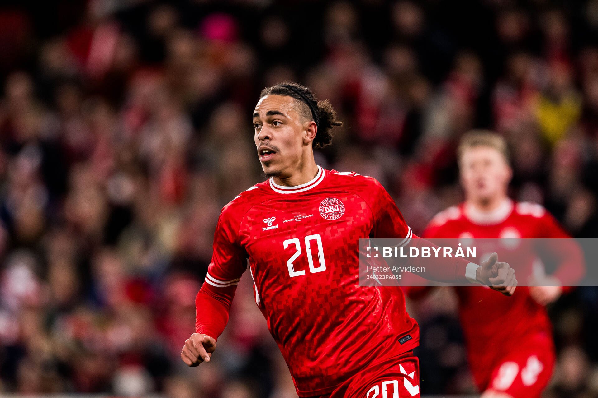 Yussuf Poulsen of Denmark