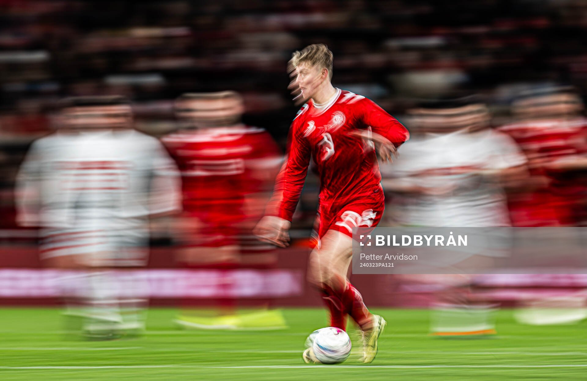 Rasmus Højlund of Denmark