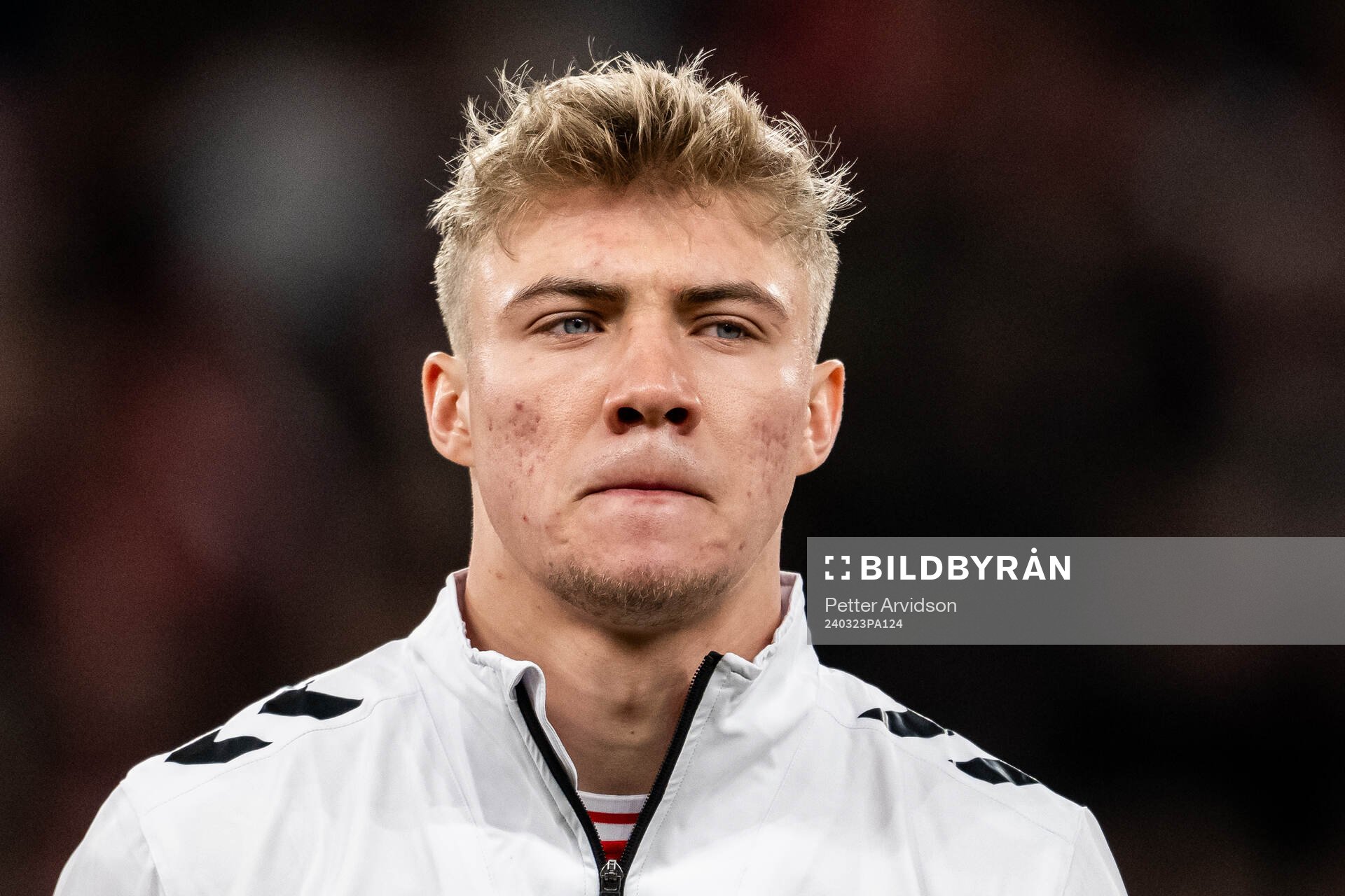 Rasmus Højlund of Denmark