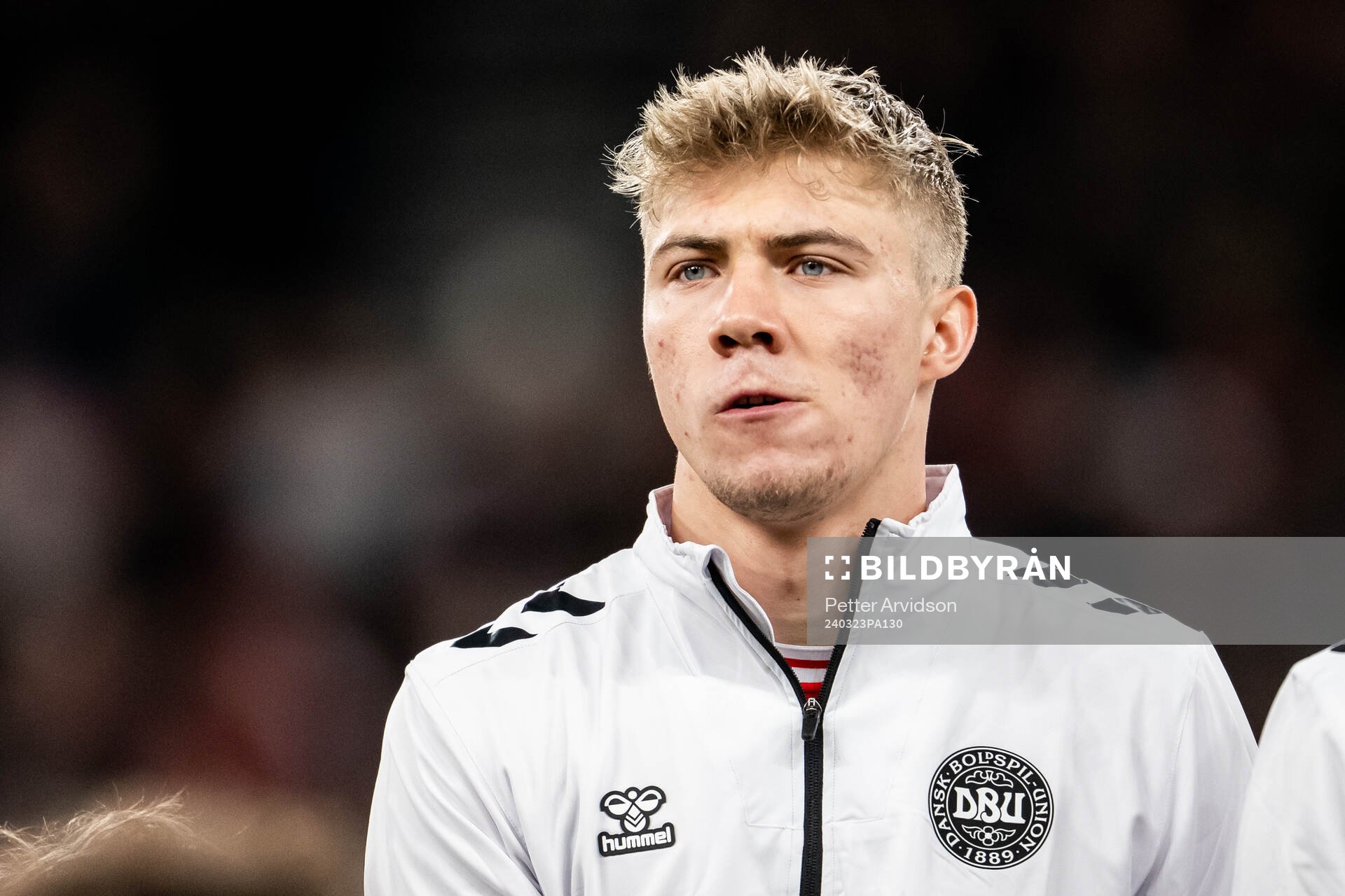 Rasmus Højlund of Denmark