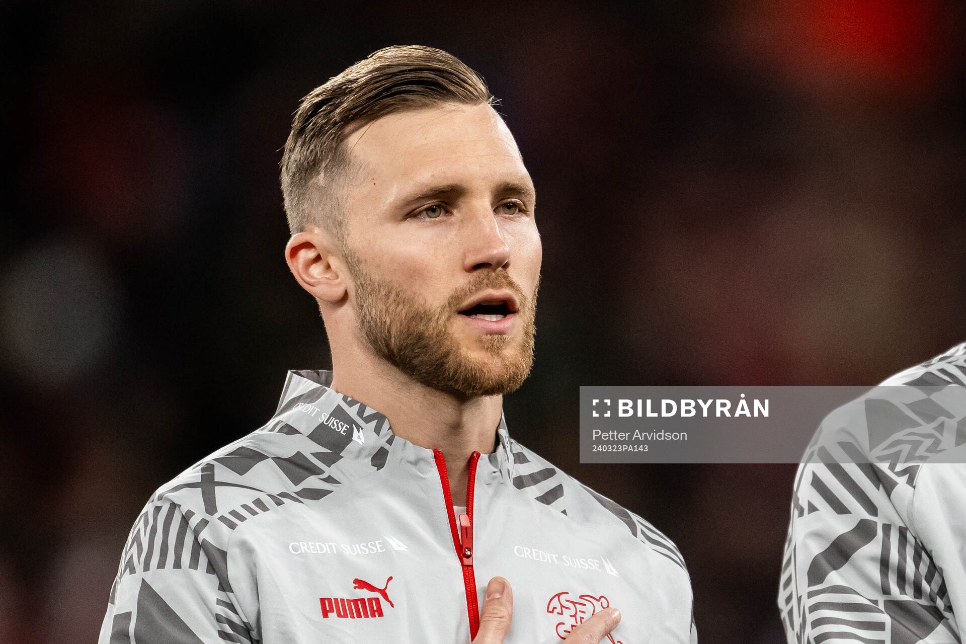 Silvan Widmer of Switzerland ahead of the international friendly football match between Denmark and Switzerland on March 23, 2024 in Copenhagen.