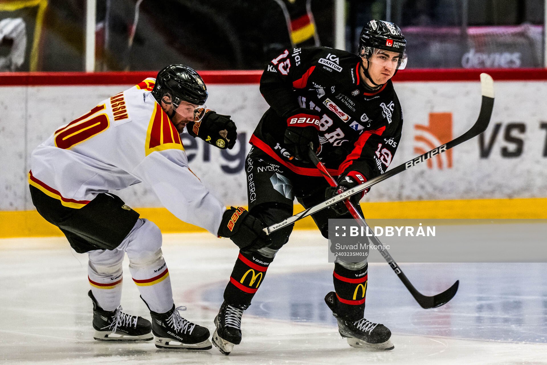 Brynäs Johan Larsson och Nybros Daniel Ljungman