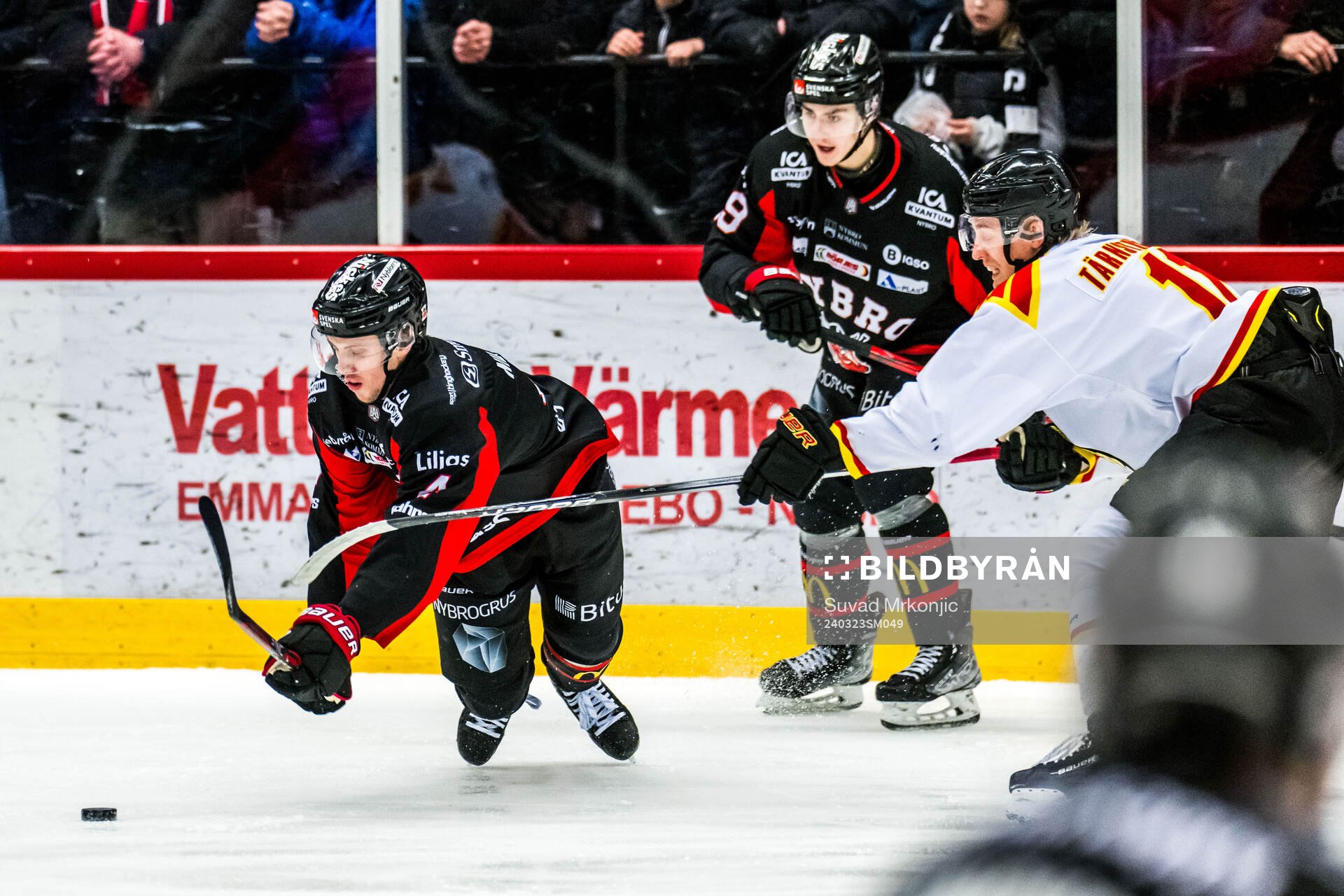 Nybros Niklas Nilsson och Brynäs Oliver Tärnström