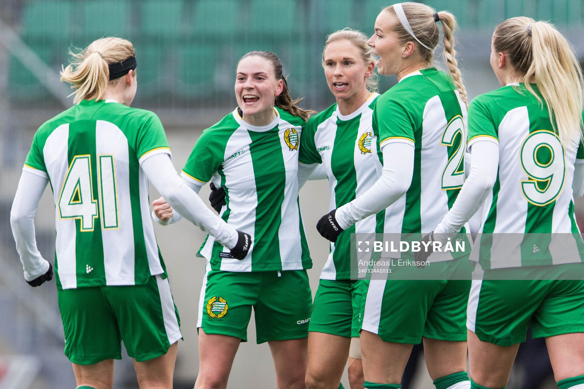 Hammarbys Smilla Vallotto jublar
