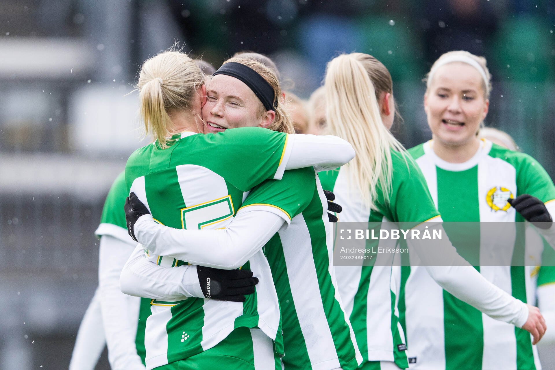 Hammarbys Julie Blakstad jublar