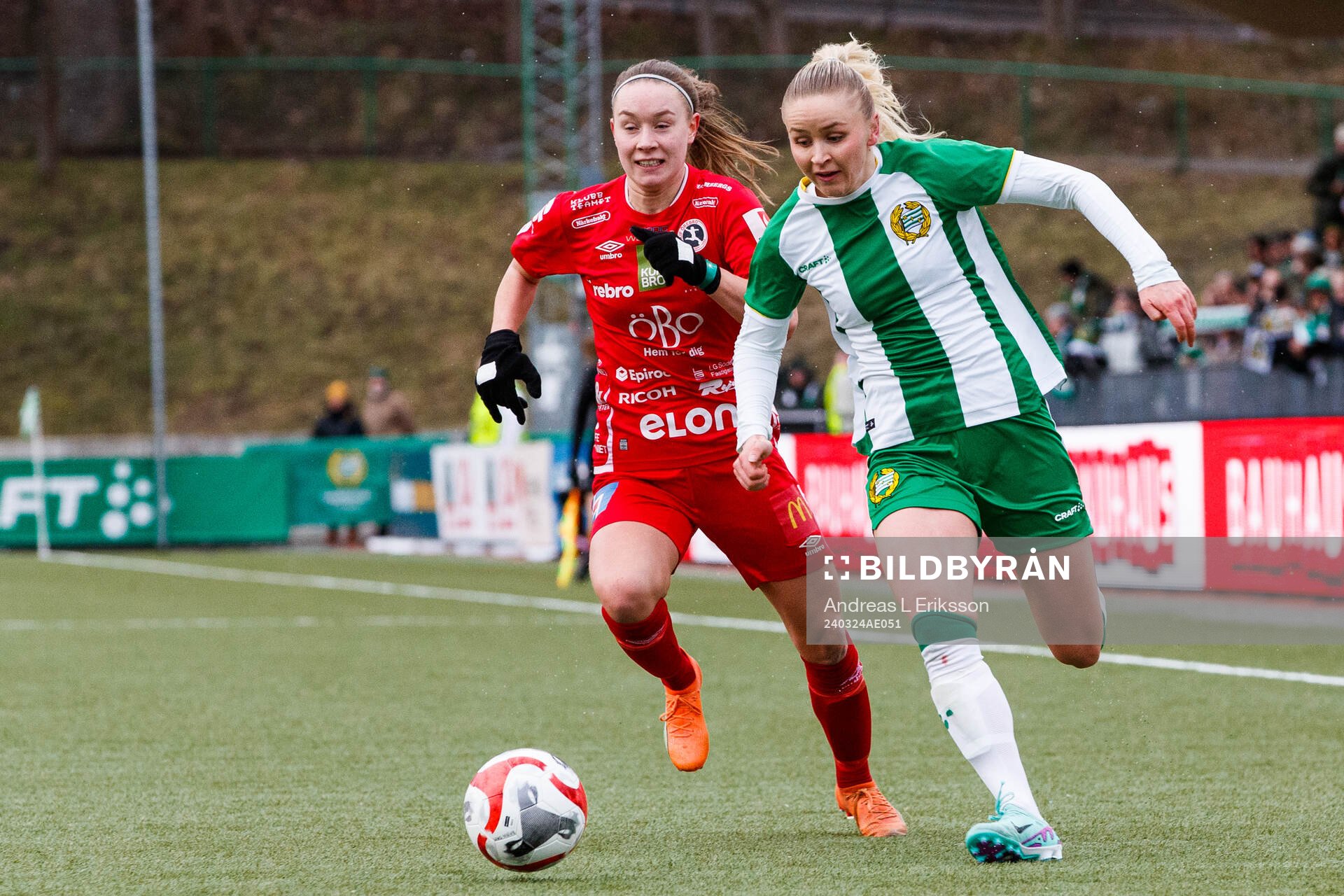Örebros Amanda Altheden och Hammarbys Anna Jøsendal