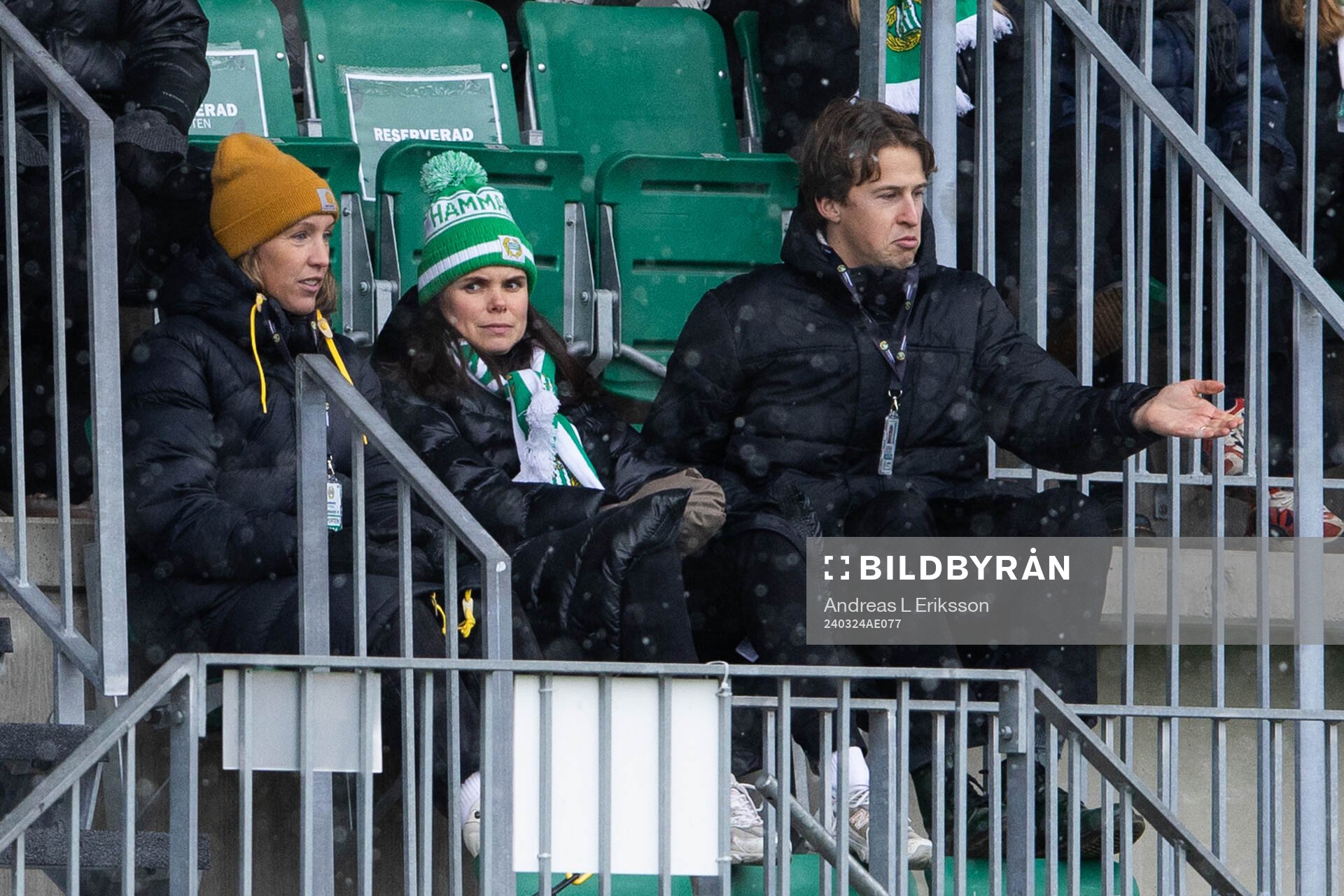 Hammarbys Julia Roddar, Simone Boye och teknisk chef Adrian