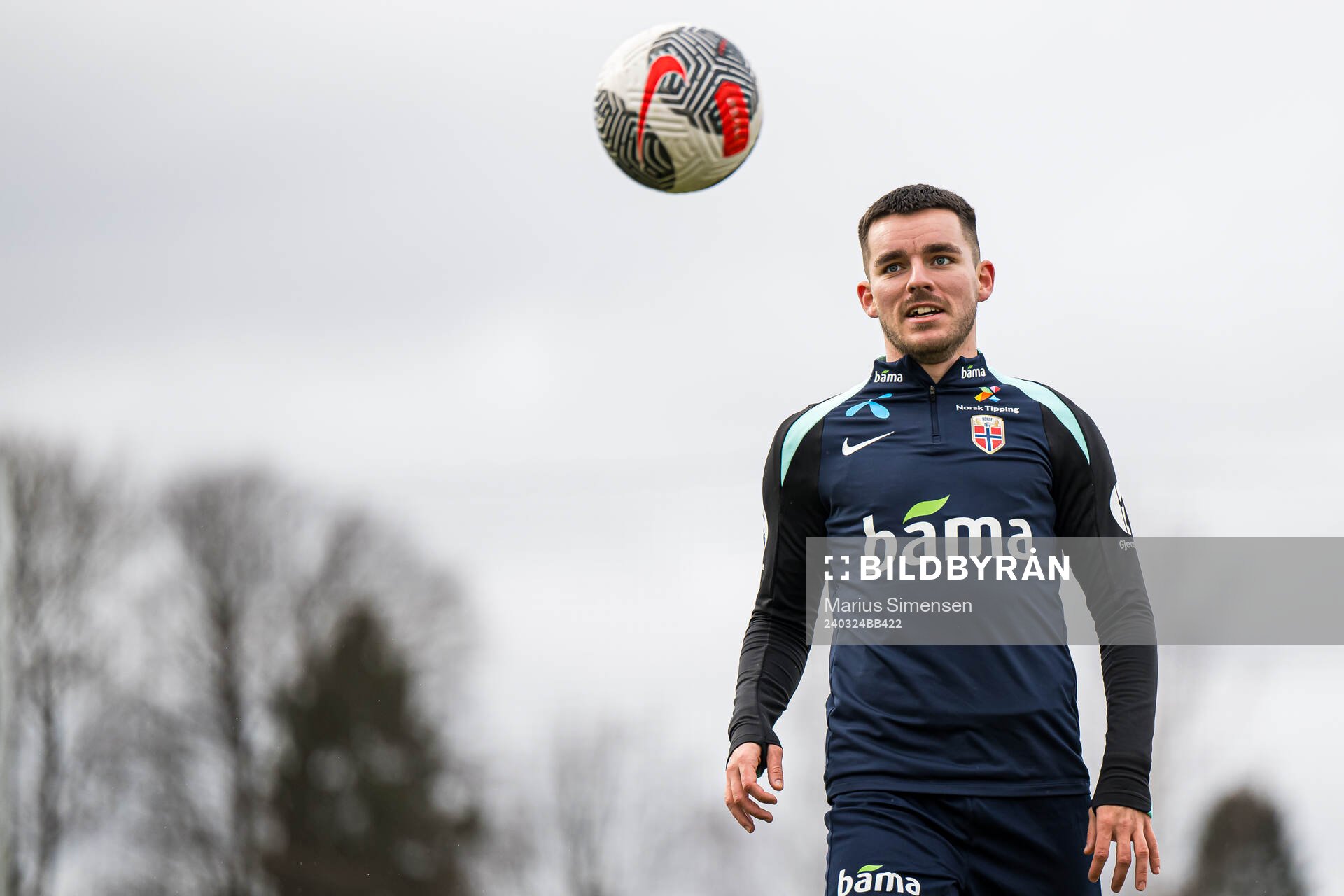 Hugo Vetlesen of the Norwegian national football team