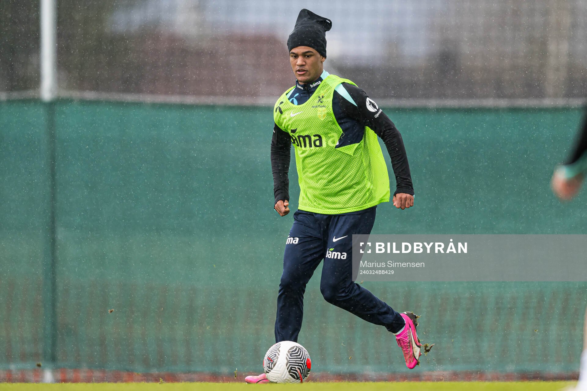 Oscar Bobb of the Norwegian national football team
